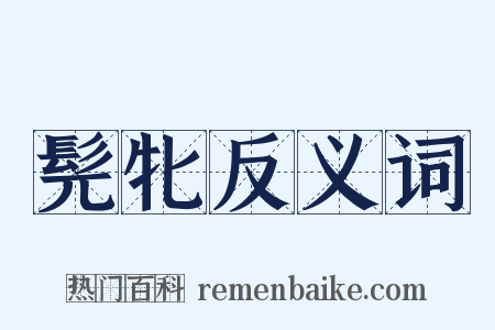 髡牝反义词是什么意思的图片